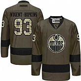 Glued Edmonton Oilers #93 Ryan Nugent-Hopkins Green Salute to Service NHL Jersey,baseball caps,new era cap wholesale,wholesale hats